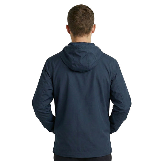 Navy Classic Dogtooth Logo Rain Jacket