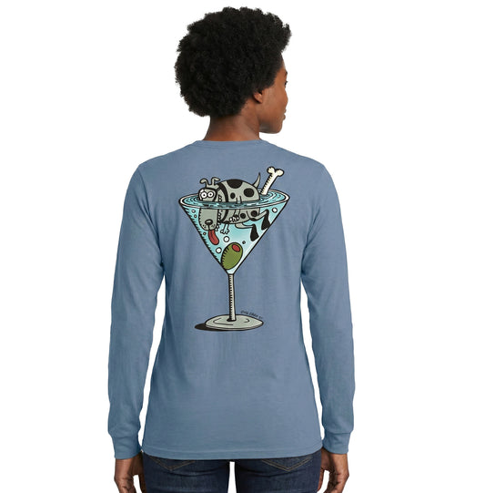 Faded Blue Scubatini Long Sleeve T-Shirt