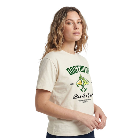 Cream Dogtooth Bar & Grill Tee (Cocktail Edition)