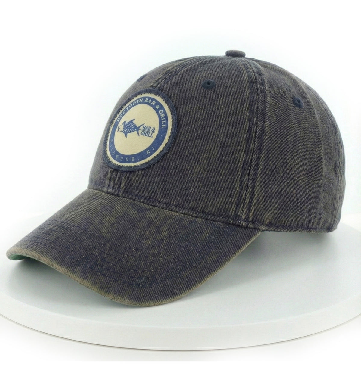 Navy Classic Dogtooth Logo Vintage Snapback