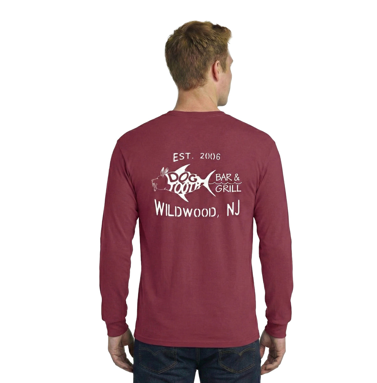 Merlot Dogtooth Bar & Grill Established In 2006 Long Sleeve T-Shirt