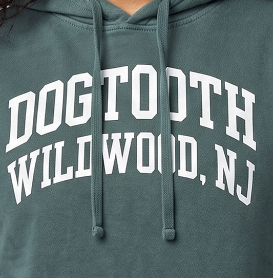 Dogtooth Hoodie - Dark Green