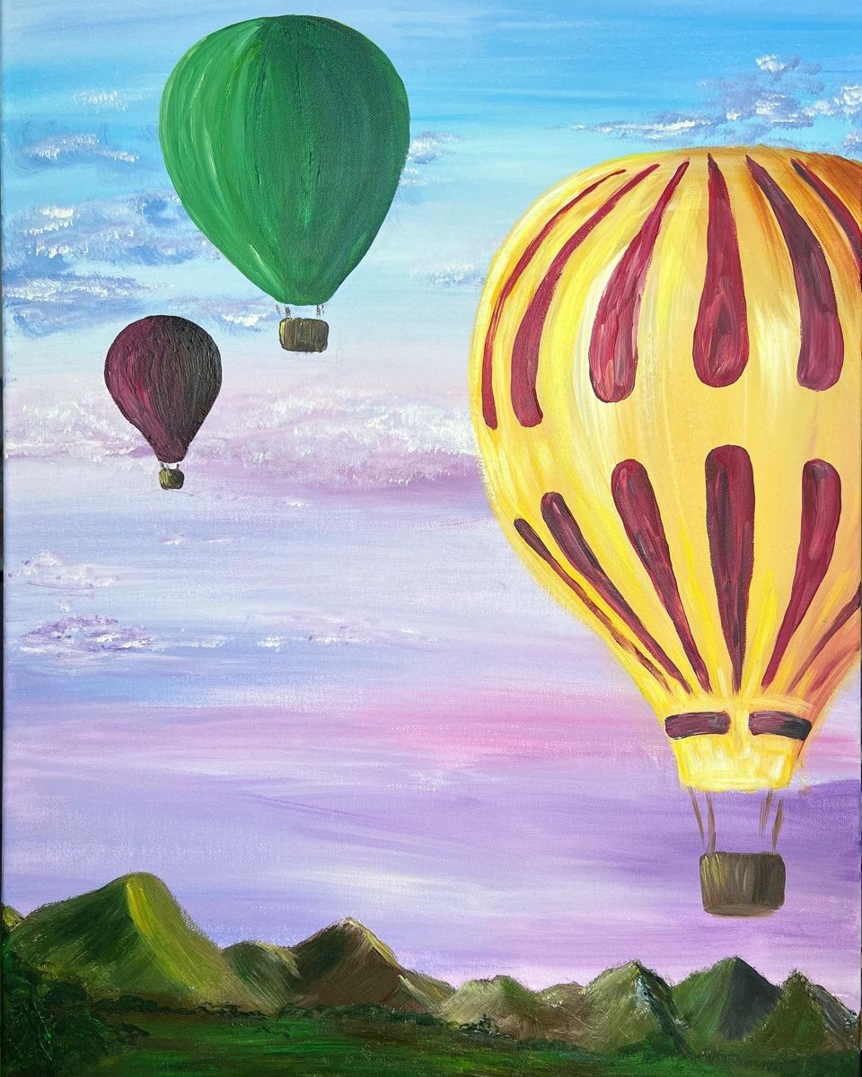 10.21 Paint and Sip "Up, Up & Away"