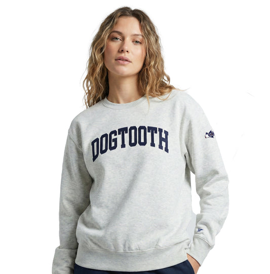 Dogtooth Crewneck Sweatshirt - Oatmeal