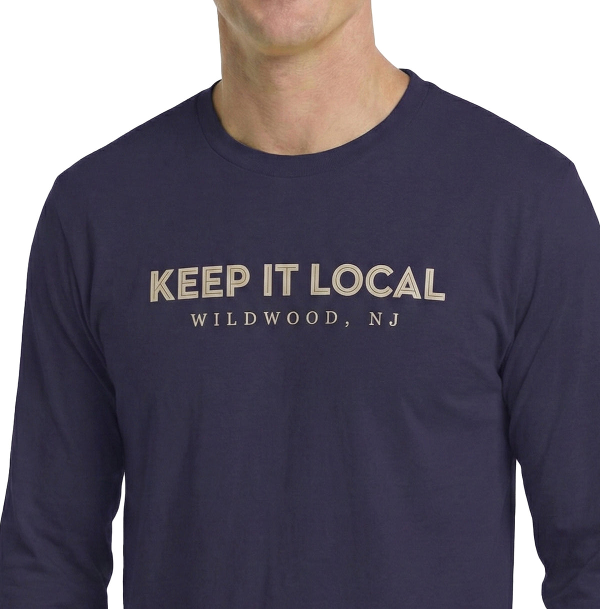 Navy Keep It Local Long Sleeve T-Shirt