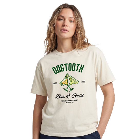 Cream Dogtooth Bar & Grill Tee (Cocktail Edition)