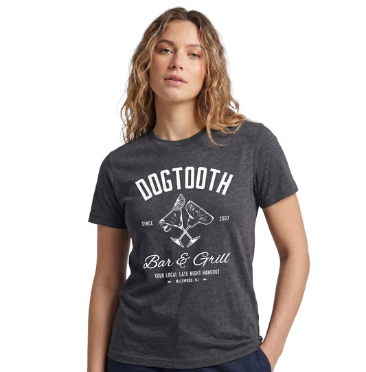 Vintage Charcoal Dogtooth Bar & Grill Tee