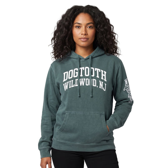 Dogtooth Hoodie - Dark Green