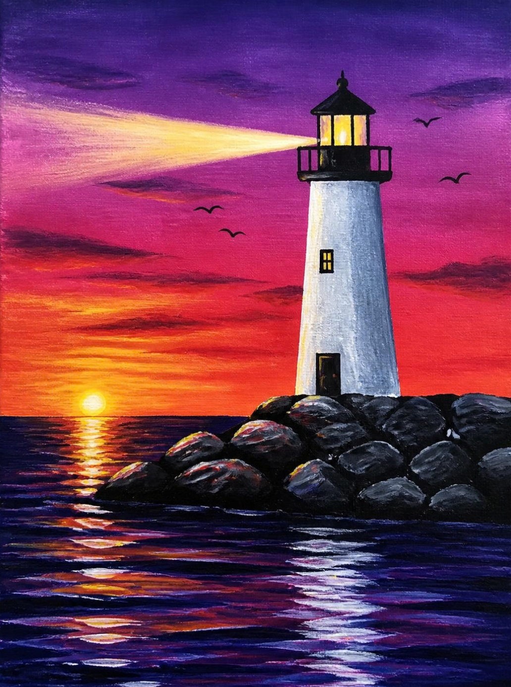 11.18 Paint and Sip "Lighthouse at Dusk"