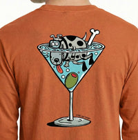 Faded Red Scubatini Long Sleeve T-Shirt