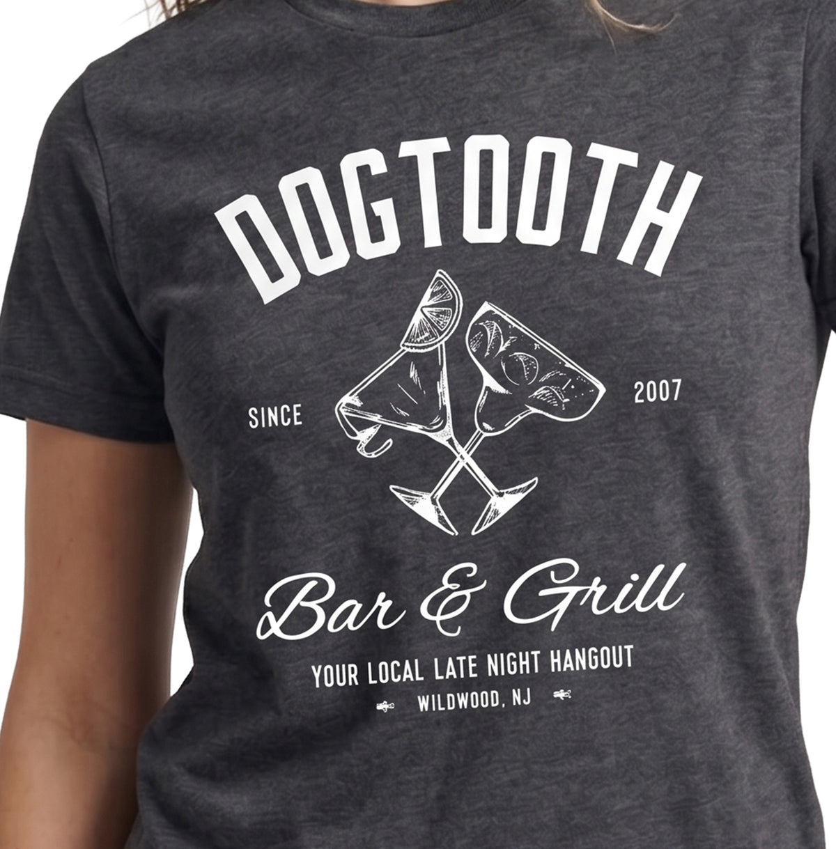 Vintage Charcoal Dogtooth Bar & Grill Tee